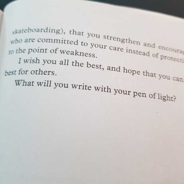 what will you write with your pen of light?
