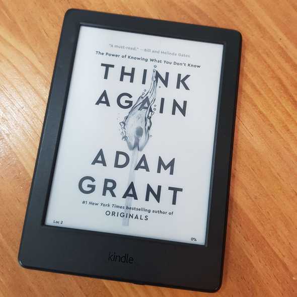 Cover page of Think Again by Adam Grant